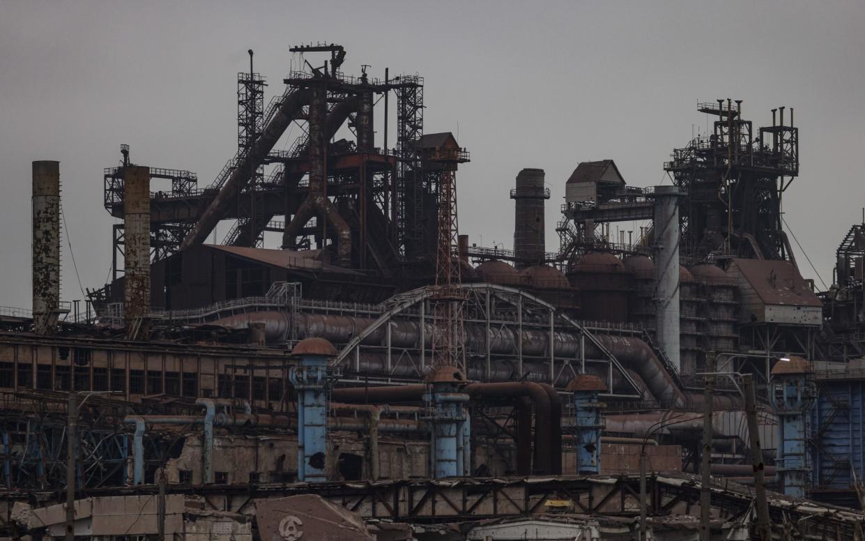 A general view of destroyed Azovstal steel plant in Mariupol, eastern Ukraine, 07 December 2022. In April 2022, the Ukrainian forces that were still in the city, had retreated inside the Azovstal complex site. Mariupol had seen a long battle for its control between the Ukrainian forces and the Russian army and Russian backed separatist Donetsk People's Republic (DPR) as well as a siege, the hostilities lasted from February to the end of May 2022 killing thousands of people and destroying most of the city in the process. According to the DPR government which took control after May 2022, more than five thousand builders are currently working in Mariupol, they expect the city to be completely rebuilt in a three years time. Life in Mariupol 7 months after its siege ended, Ukraine - 07 Dec 2022