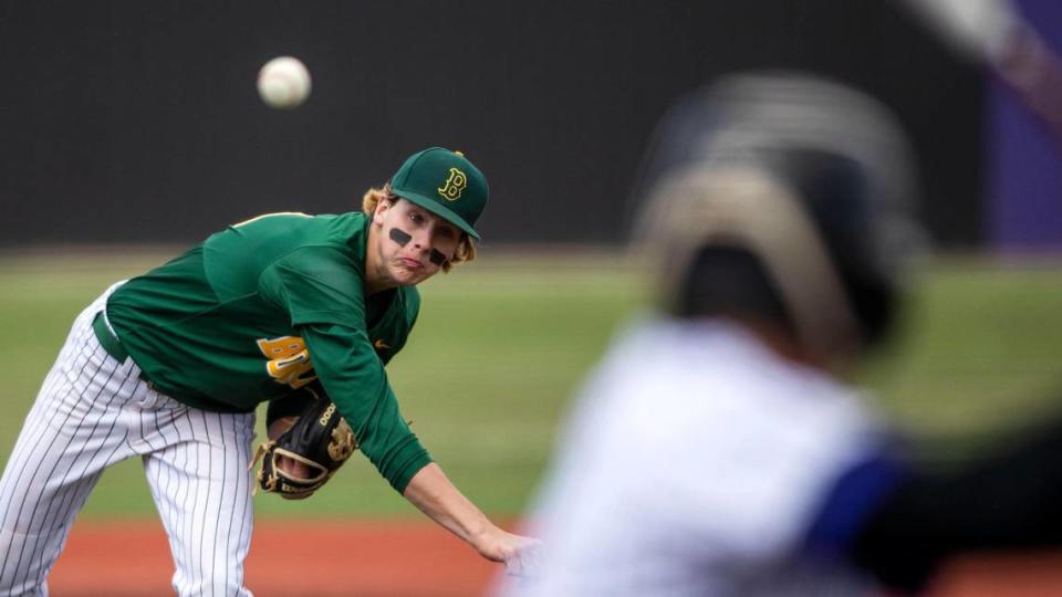 Borah senior Korbin McCarney leads a stacked pitching rotation for the Lions this year.