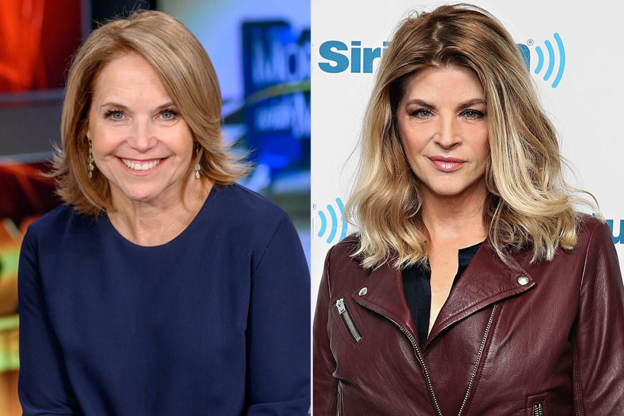 Katie Couric and Kristie Alley