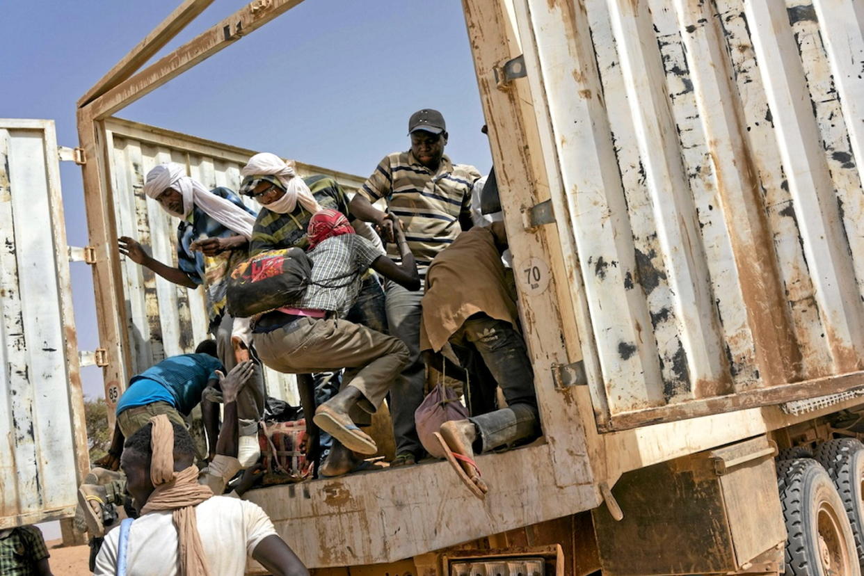 L'Algérie est devenue ces dernières années une destination privilégiée pour des migrants en situation irrégulière originaires d'Afrique de l'Ouest et centrale.  - Credit:Jerome Delay/AP/SIPA