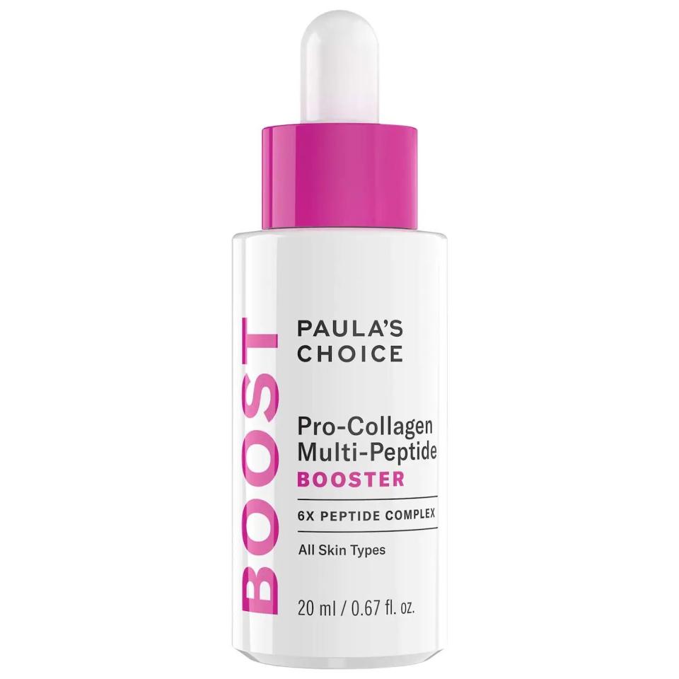 <p><a href="https://go.redirectingat.com?id=74968X1596630&url=https%3A%2F%2Fwww.sephora.com%2Fproduct%2Fpaulas-choice-pro-collagen-multi-peptide-booster-P504433&sref=https%3A%2F%2Fwww.prevention.com%2Fbeauty%2Fskin-care%2Fg45158597%2Fbest-peptide-serums%2F" rel="nofollow noopener" target="_blank" data-ylk="slk:Shop Now;elm:context_link;itc:0;sec:content-canvas" class="link ">Shop Now</a></p><p>Pro Collagen Multi-Peptide Booster</p><p>sephora.com</p><p>$58.00</p><span class="copyright">Paula's Choice</span>