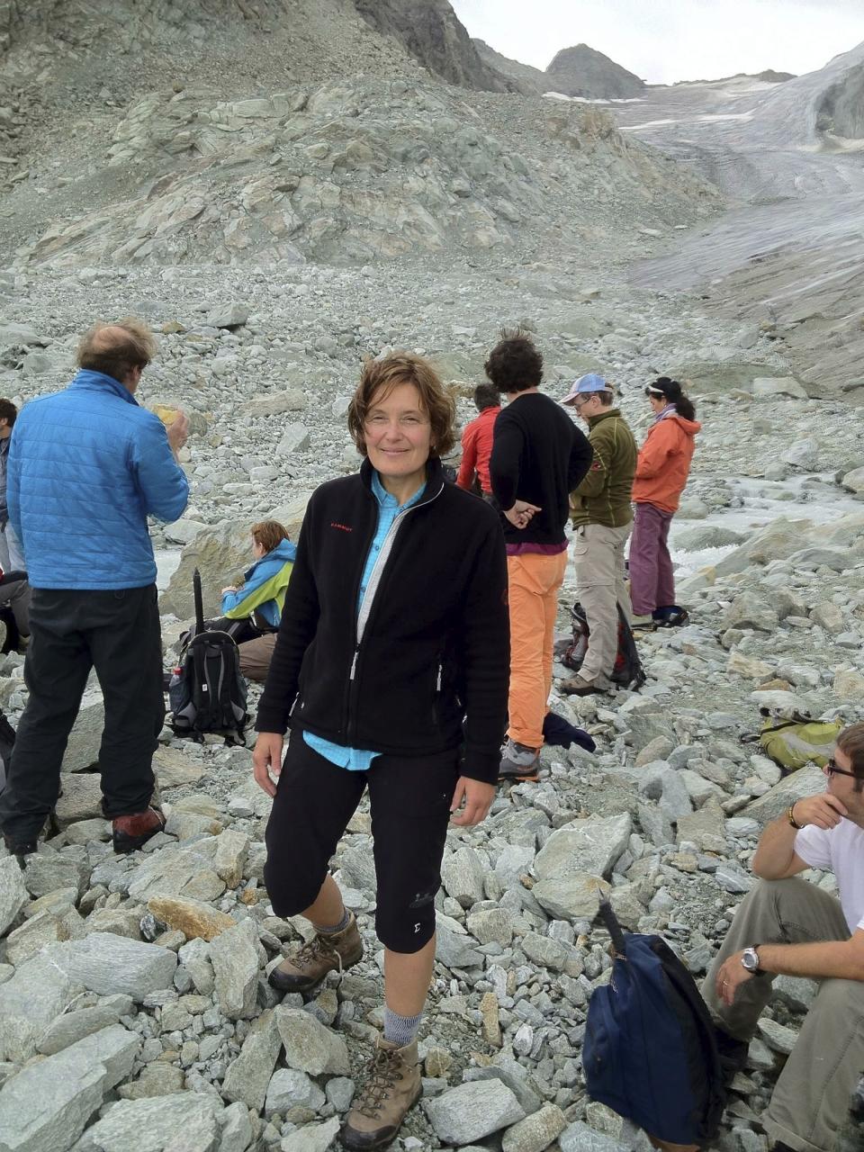 In this undated photo provided by her family, showing American 59-year-old molecular biologist Suzanne Eaton. A state coroner on Wednesday, July 10, 2019, on the Greek island of Crete says that the body of a woman believed to be the missing American scientist had died as a result of a "criminal act" although her identity still has to be confirmed, after Eaton was reported missing last week. (AP Photo)