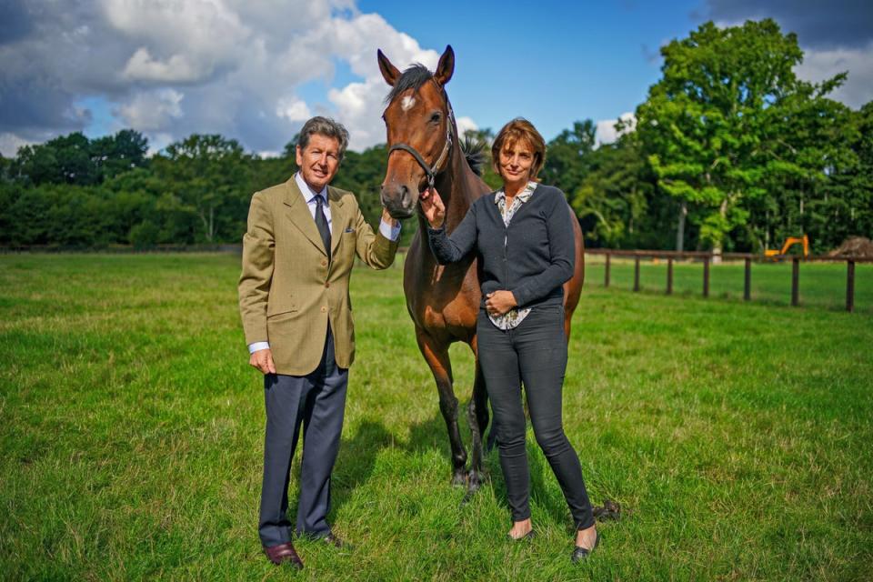 Sir John Warren with his wife Carolyn (Peter Byrne/PA) (PA Wire)