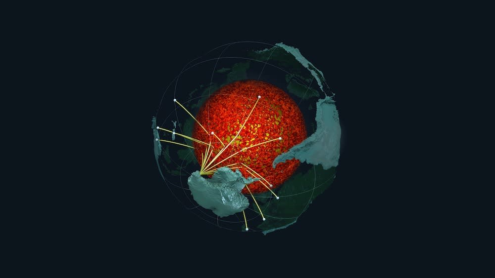  An illustration of the Earth's core 