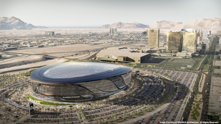 A rendering of a proposed Las Vegas Raiders stadium (SNTIC.org)