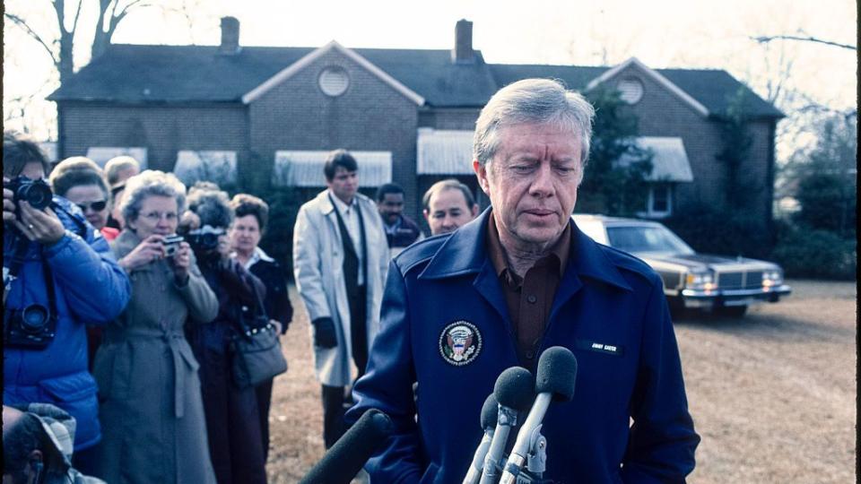 the carters return to plains, georgia