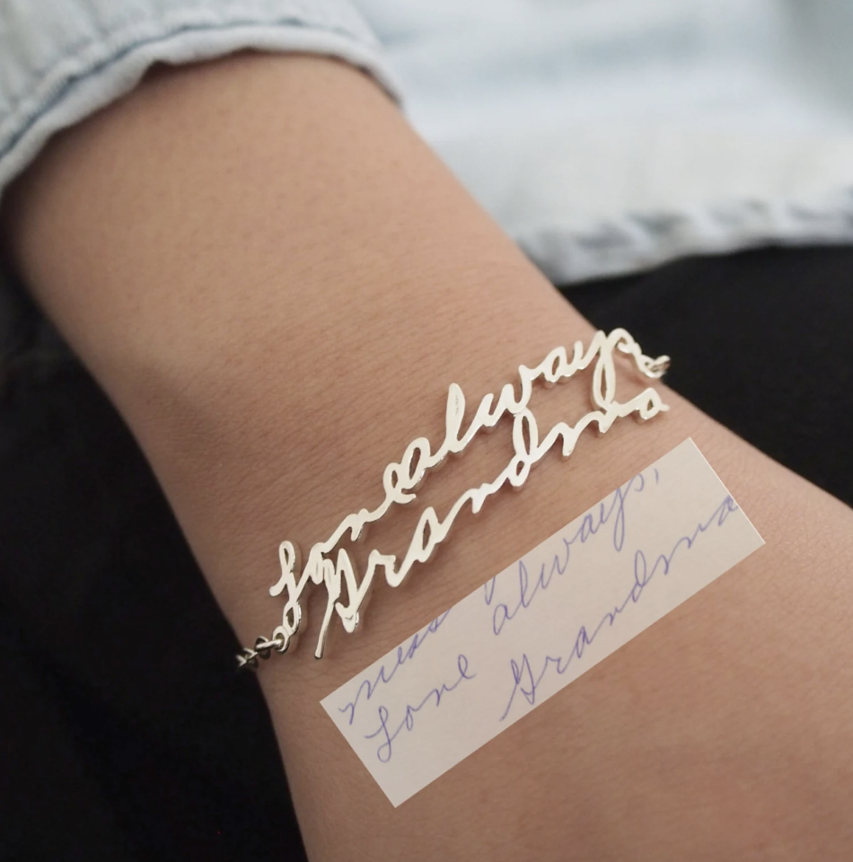 32) Handwriting Bracelet