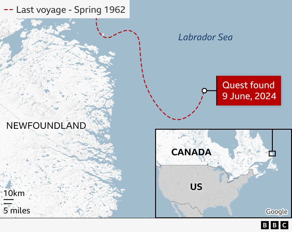 Map of the Labrador Sea