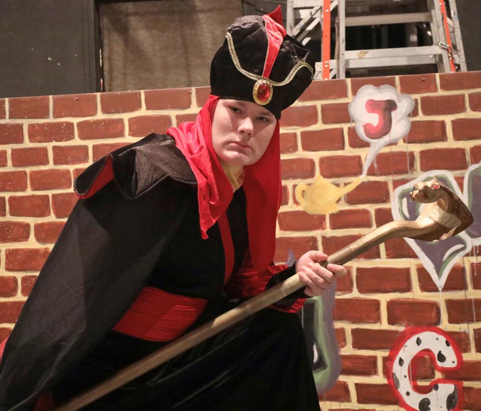 Nicholas McGoogan as Jafar in New Castle Playhouse's 'The Descendants; The Musical."