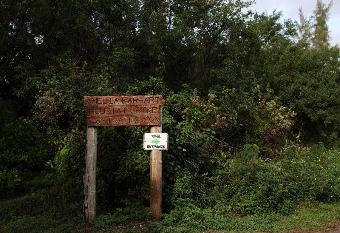 Amelia Earhart Park Mountain Bike Trails.