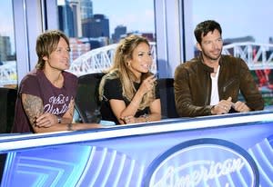 Keith Urban, Jennifer Lopez and Harry Connick Jr. | Photo Credits: Michael Becker/FOX