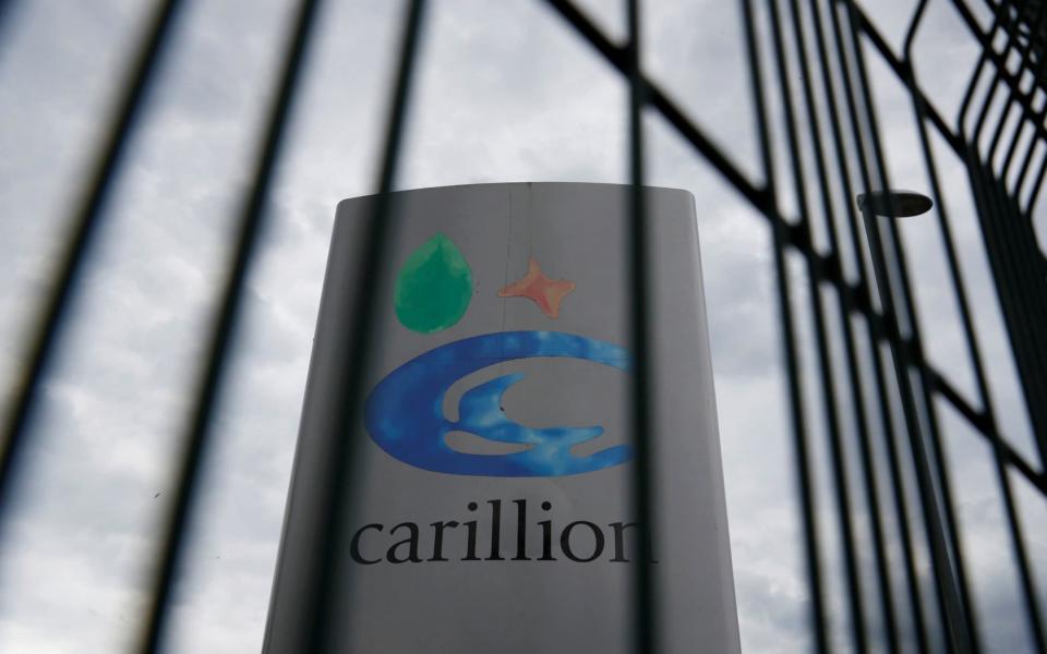 Carillion sign - REUTERS