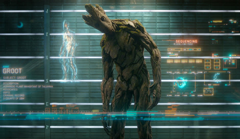 A Guardians of the Galaxy still featuring Groot