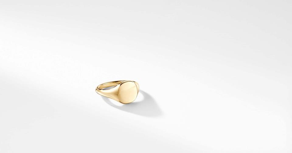 DY Signature Mini Pinky Ring in 18K Gold