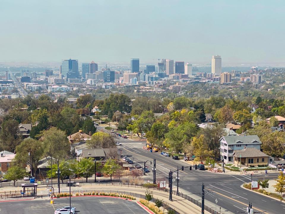 A general view of downtown Salt Lake City, Utah.