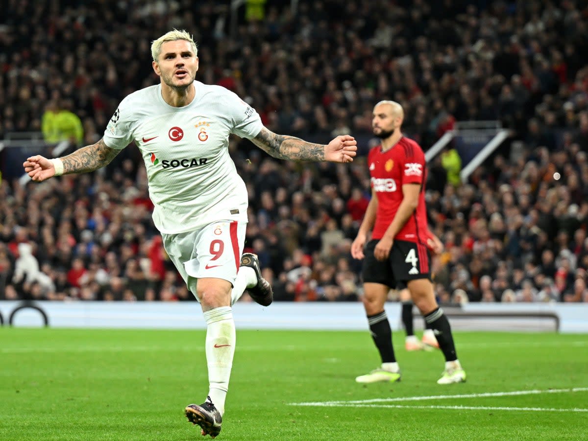 Mauro Icardi scores the winning goal for the visitors  (Getty)