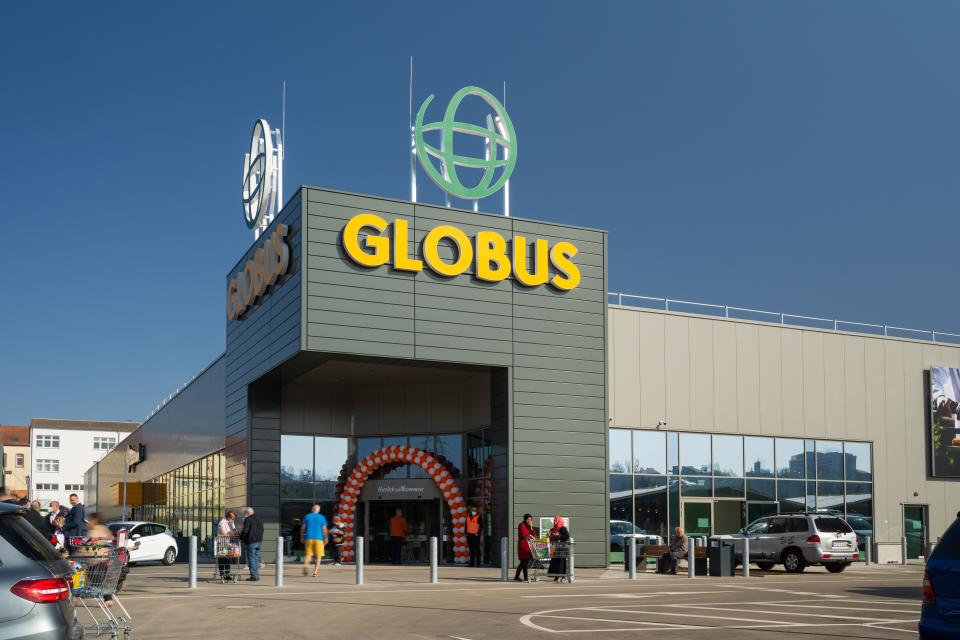 Die Globus Markthalle in Neunkirchen - Copyright: Globus