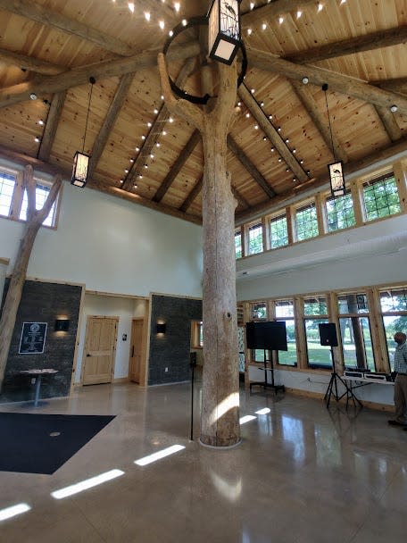 Atrium of the Kohler Center for Marsh Education.