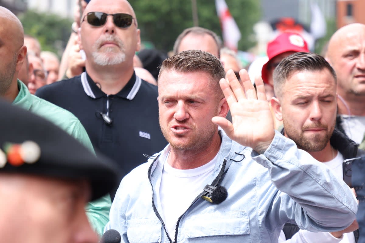 Tommy Robinson has been served with a second contempt of court notice over his official Twitter page  (PA Wire)