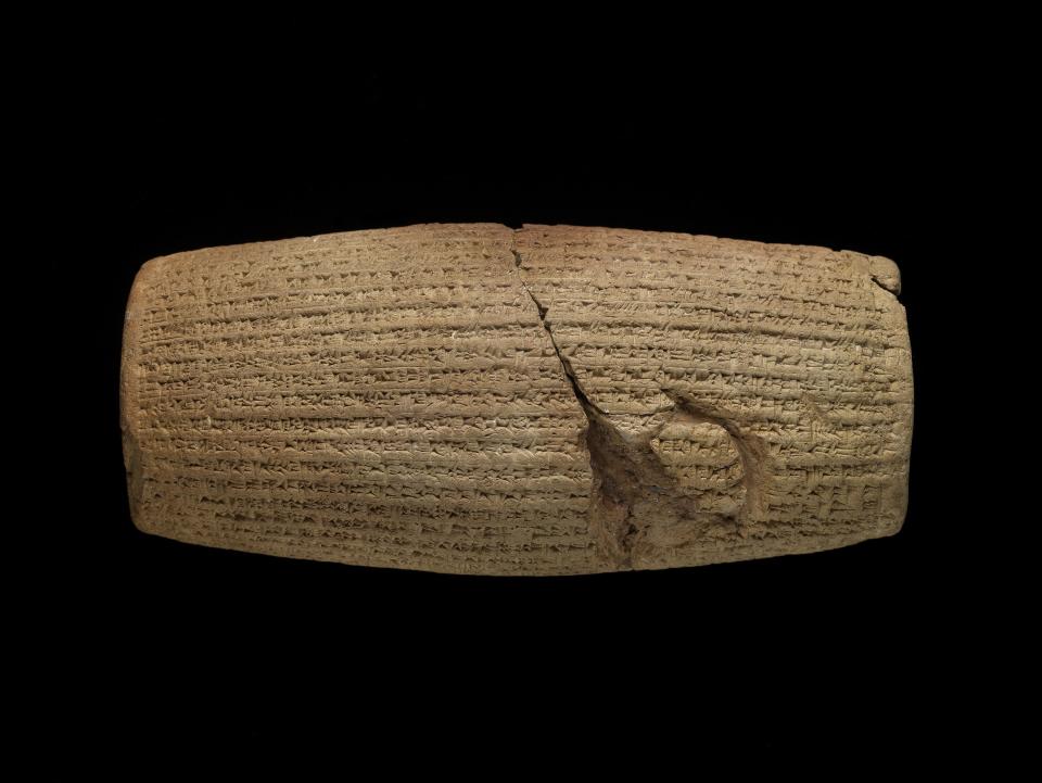 Cyrus Cylinder, 539-538 BCThe Trustees of the British Museum