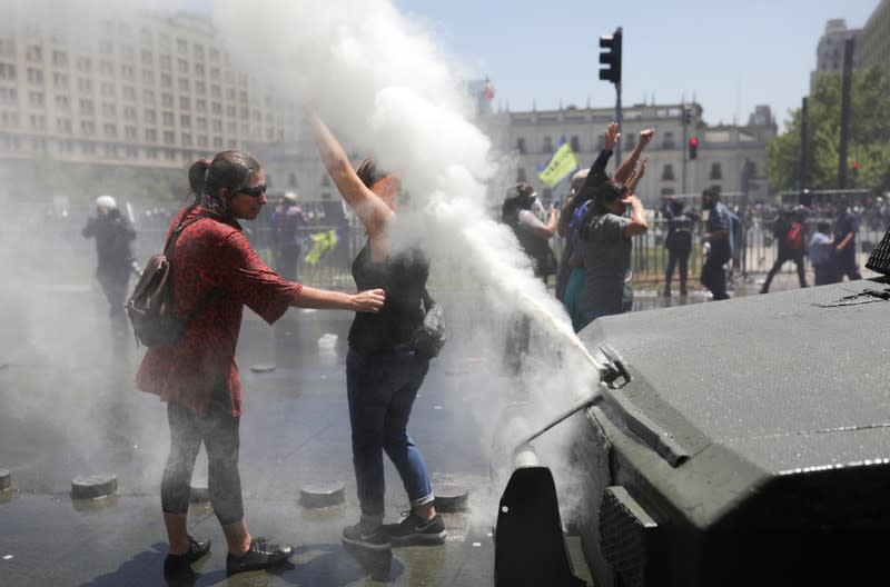 Protest against Chile's government in Santiago