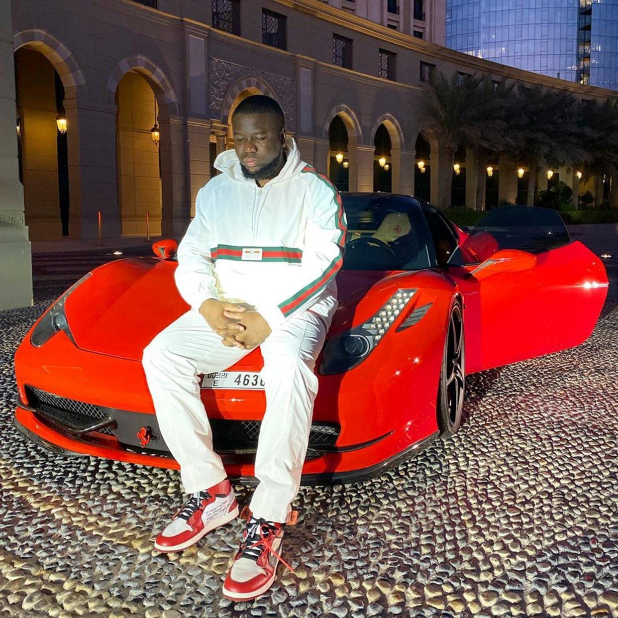 'A highly lucrative relationship': Abbas posing for his Instagram account Hushpuppi