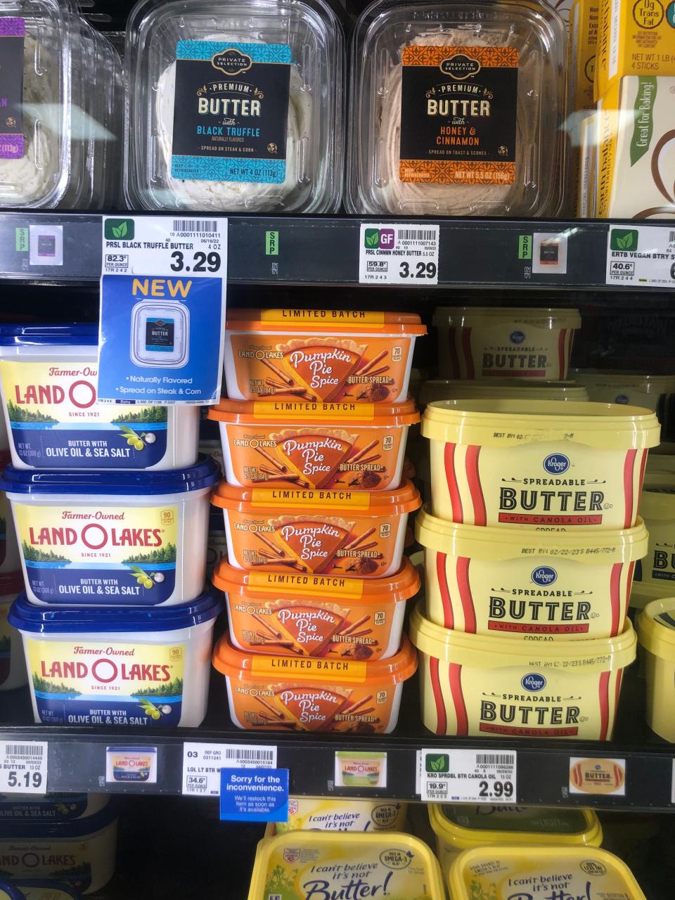 Land O Lakes Pumpkin Spice Butter Spread is now available at Albertsons, Aldi, Amazon, Food Lion, Hannaford, Harris Teeter, Hy-Vee, Jewel, Kroger, Market Street, Price Rite, Savemart, Shop Rite, Target, Tops, United and Weis.