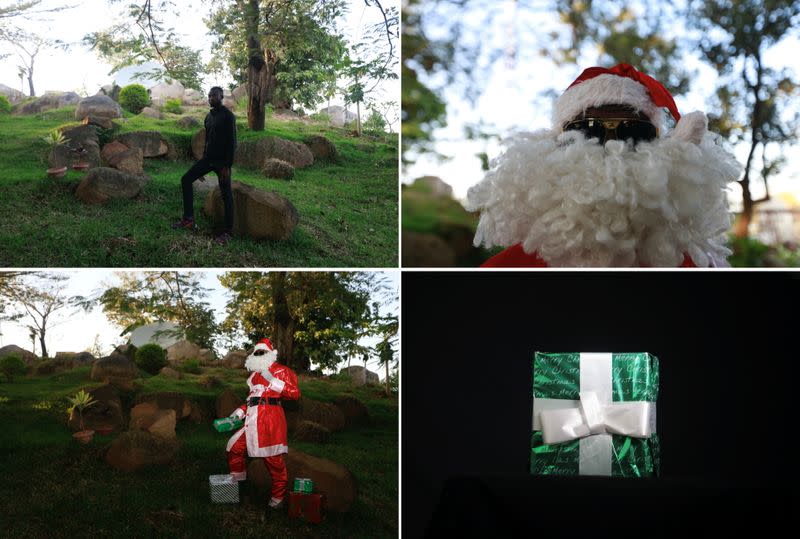 The Wider Image: Christmas wishes from Santas around the world