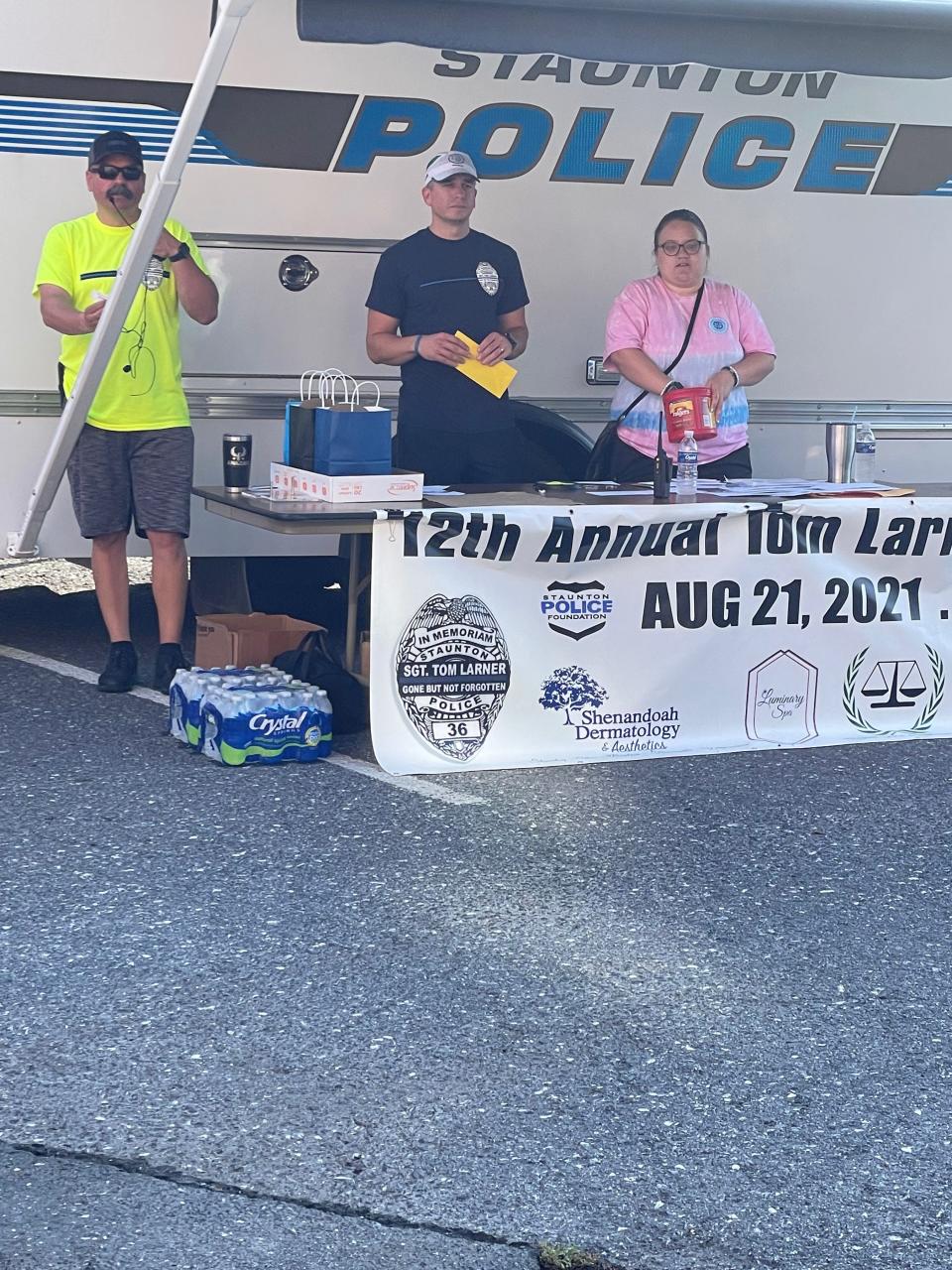 The 2021 Tom Larner 5K/10K race in downtown Staunton.