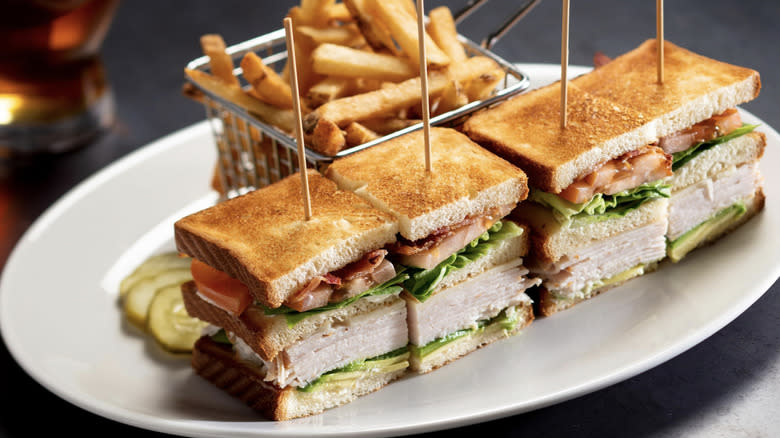 Yard House club sandwich