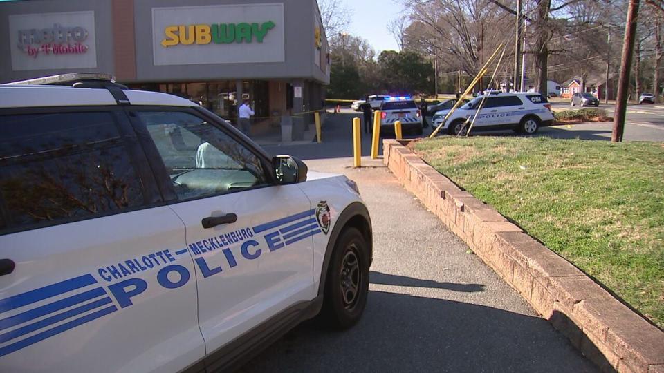 The shooting happened at about 2:30 p.m. Wednesday at a shopping center on Little Rock Road.