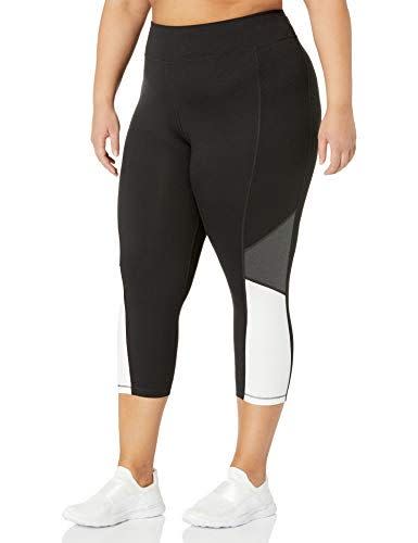 11) Just My Size Plus Size Active Pieced Stretch Capri