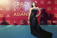 <p>Singaporean actress Victoria Loke poses for photographers at the Singapore premiere of ‘Crazy Rich Asians’ on 21 August 2018. (PHOTO: Yahoo Lifestyle Singapore) </p>