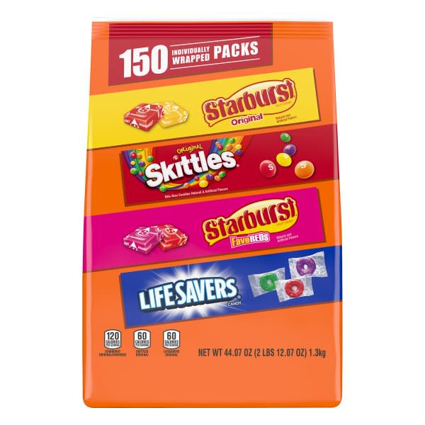 Wrigley Variety Skittles, Starburst & Life Savers Fun Size Chewy Candy