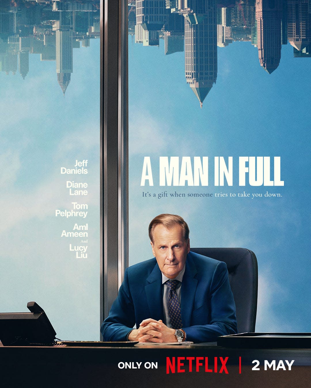 Jeff Daniels in promotional art for Netflix's "A Man in Full."