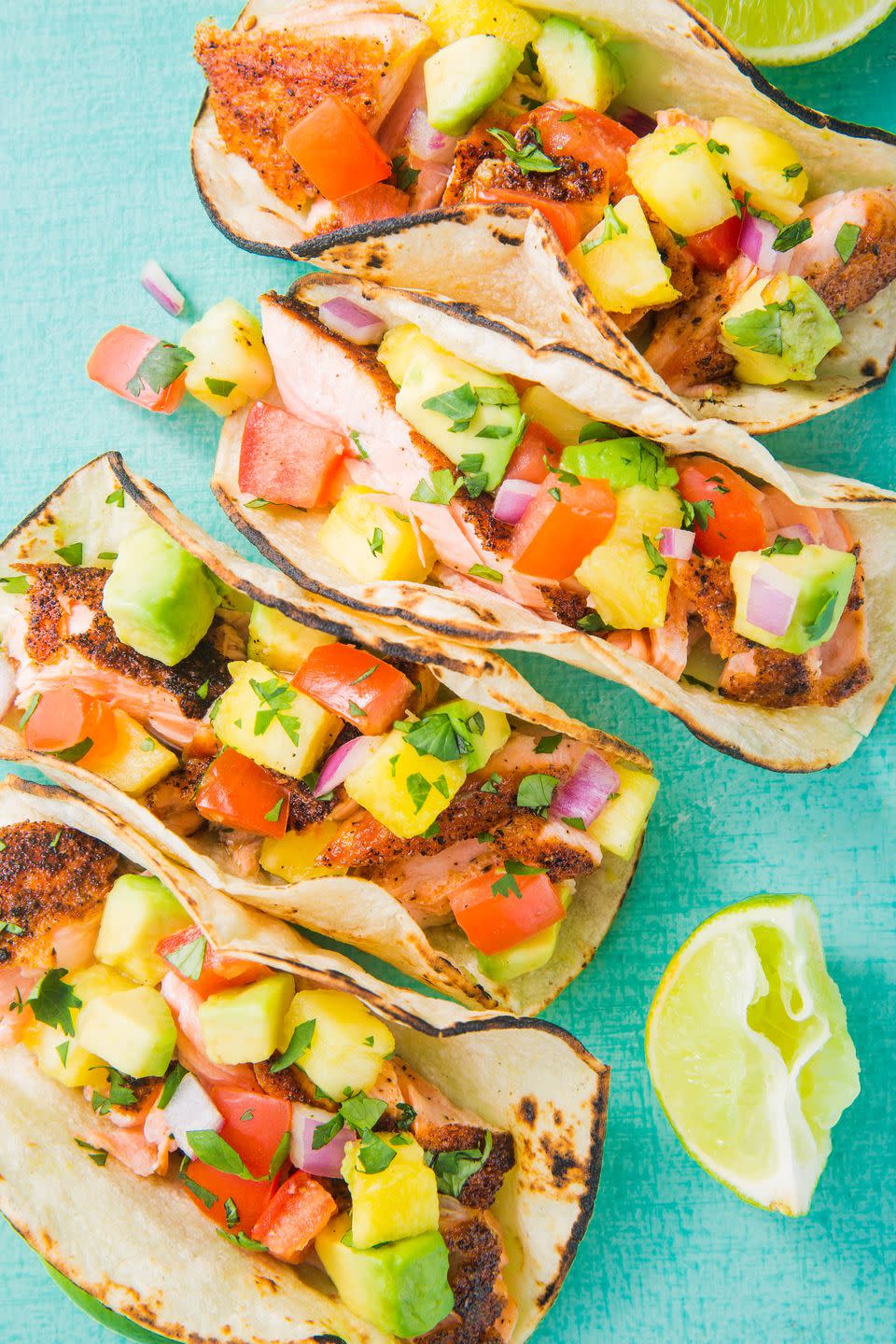 blackened salmon tacos