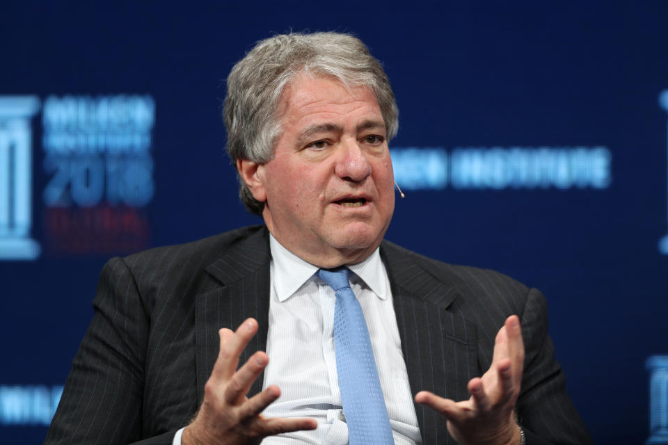 Leon Black, Chairman, CEO and Director, Apollo Global Management, LLC, speaks at the Milken Institute's 21st Global Conference in Beverly Hills, California, U.S. May 1, 2018. REUTERS/Lucy Nicholson