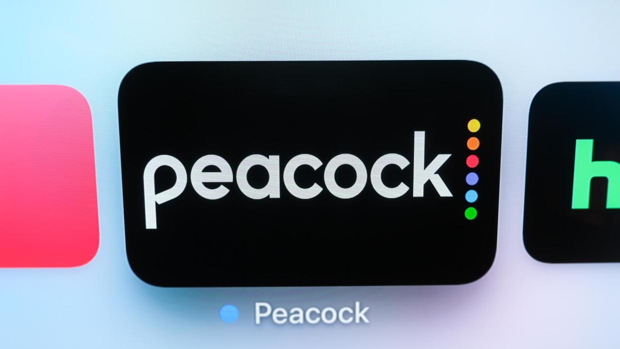  The Peacock app on the Apple TV home screen. 