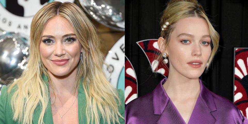 Hilary Duff and Victoria Pedretti