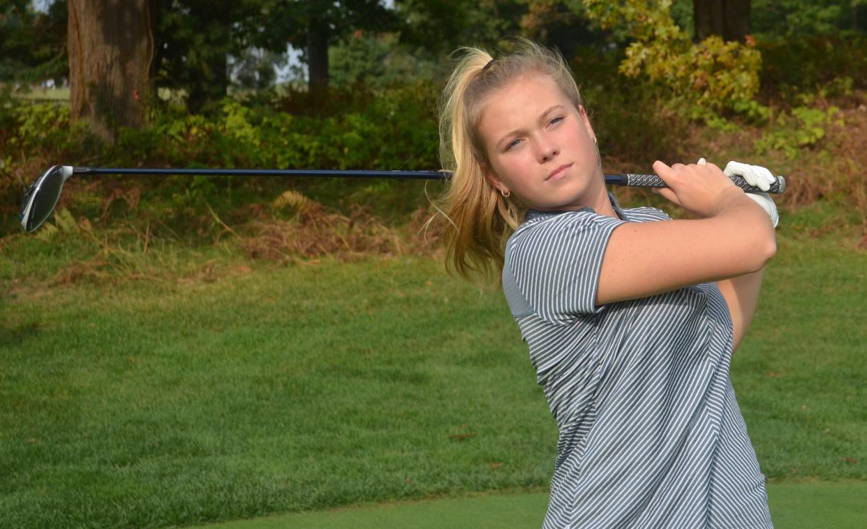 Holland Christian senior Ainsley VandenBrink qualified for the state golf tournament.