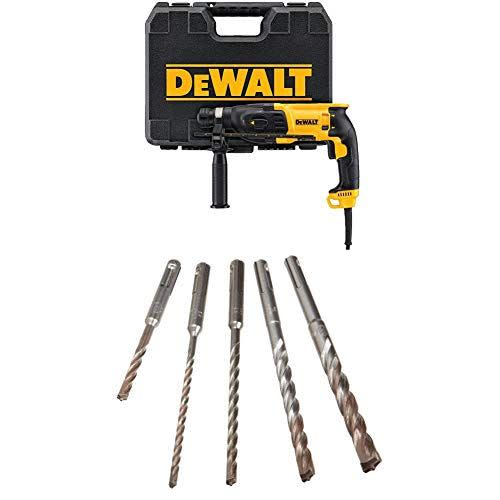 <p><strong>DEWALT</strong></p><p>amazon.com</p><p><strong>$199.16</strong></p><p><a href="https://www.amazon.com/dp/B07S9F82Z8?tag=syn-yahoo-20&ascsubtag=%5Bartid%7C10060.g.37680365%5Bsrc%7Cyahoo-us" rel="nofollow noopener" target="_blank" data-ylk="slk:Shop Now;elm:context_link;itc:0;sec:content-canvas" class="link ">Shop Now</a></p><p><strong>Key Specs</strong></p><ul><li><strong>Weight:</strong> 5.7 pounds</li><li><strong>Impact Energy:</strong> 2.6 (J) </li><li><strong>Modes:</strong> Hammer drill/hammer-only/drill-only</li></ul><p>We appreciate the position of the forward and reverse switch on the drill, which is located on the side of the unit, and close enough to reach with your thumb. </p><p>Other, bulkier drills sometimes position that switch on the bottom or rear of the drill that is much less convenient to access. Its compact size makes this model convenient for a range of tasks, although it still generates enough power to power through concrete and masonry work. </p><p>Plus, it’s easily compatible with DeWalt’s D25301D dust extraction system, which is a valuable feature when it comes to reducing dangerous and annoying dust that accompanies rotary hammer drills. </p>