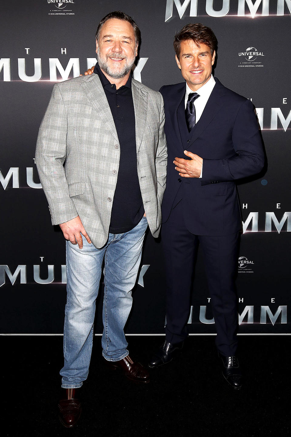 <p><em>The Mummy</em> co-stars Russell Crowe and Tom Cruise happily posed together at the flick’s premiere in Sydney, and it turns out they’ve been pals for a long time. “We were at a barbecue at Naomi Watts’ house and Nicole Kidman, who was Tom’s wife at the time, introduced me,” Crowe told the <a rel="nofollow noopener" href="http://www.smh.com.au/lifestyle/celebrity/tom-cruise-brings-his-mummy-to-australia-for-premiere-20170522-gwaovh.html" target="_blank" data-ylk="slk:Sydney Morning Herald;elm:context_link;itc:0;sec:content-canvas" class="link "><em>Sydney Morning Herald</em></a> of the first time he and Cruise met back in 1992. “She brought him over to where I was sitting. The most amazing thing was that I was talking to, at the time, the biggest movie star in the world, and he had been introduced to my films by his wife, so he was asking me questions, not the other way around. It was a pretty amazing experience and we have been friends ever since.” (Photo: Brendon Thorne/Getty Images) </p>