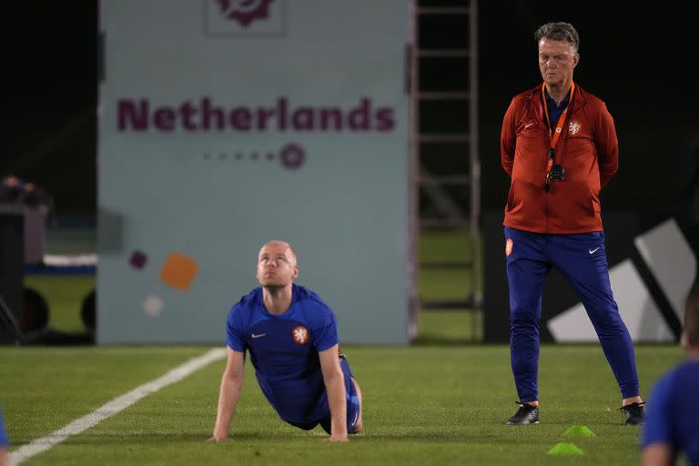 Louis Van Gaal, en la práctica de Países Bajos