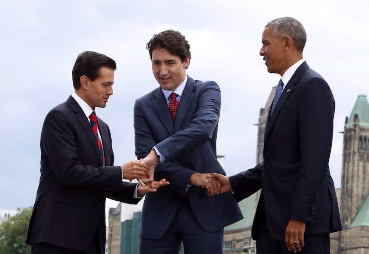 Pena Nieto, Trudeau, Obama