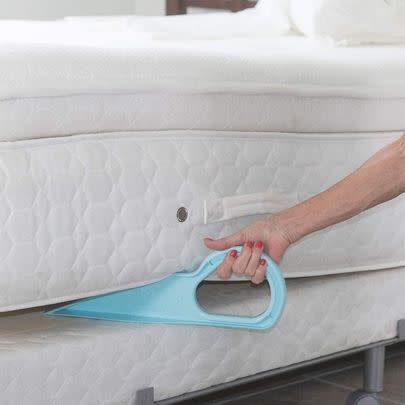 A mattress lifter so you can elevate your very heavy mattress and more easily tuck in the sheets