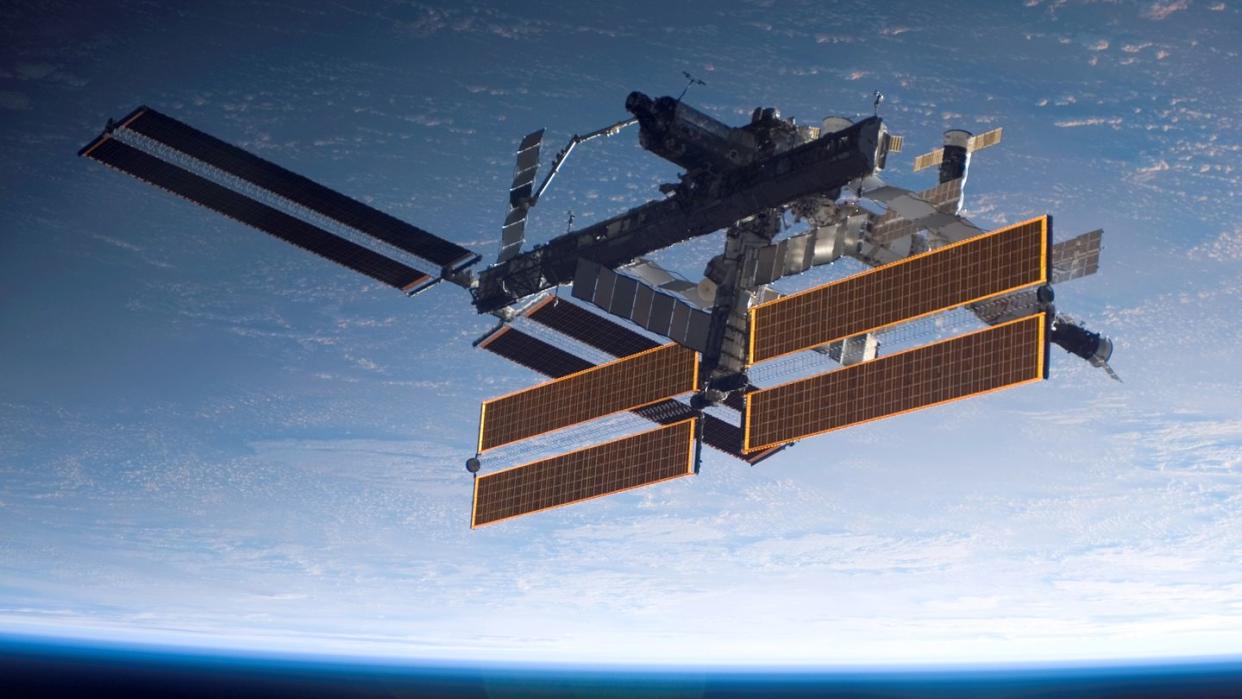 Die Internationale Raumstation ISS.