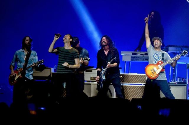 Foo Fighters joined by Perry Farrell, Tom Morello, and Queen's