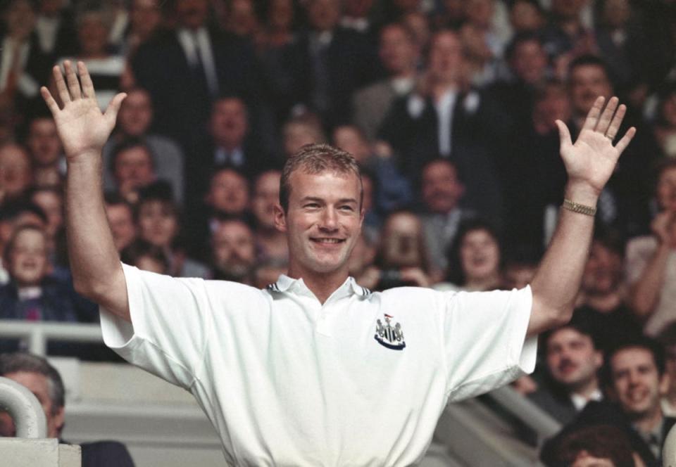 Shearer broke the world transfer record when he signed for Newcastle (Hulton Archive)