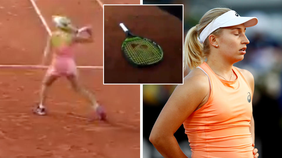 Gavrilova has been criticised over her racquet-throwing antics. Pic: Getty/WTA