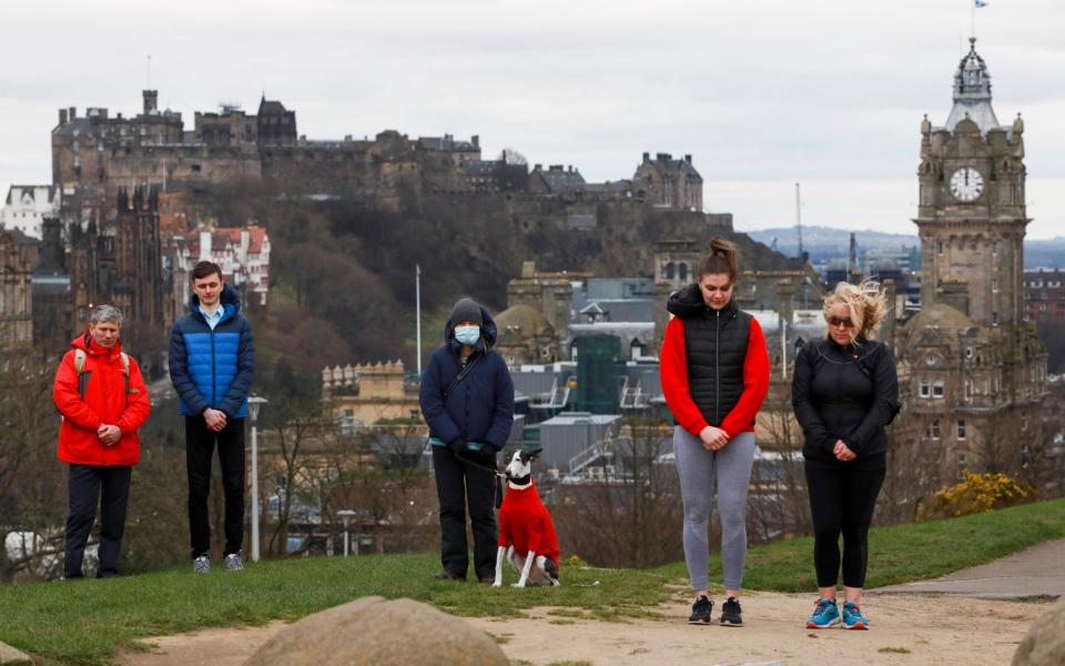 People come together on Edinburgh's Calton Hill  - Katielee Arrowsmith, SWNS